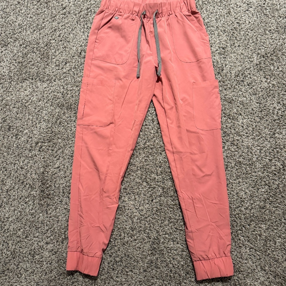 Hanes Pink and Black Scrub Pants